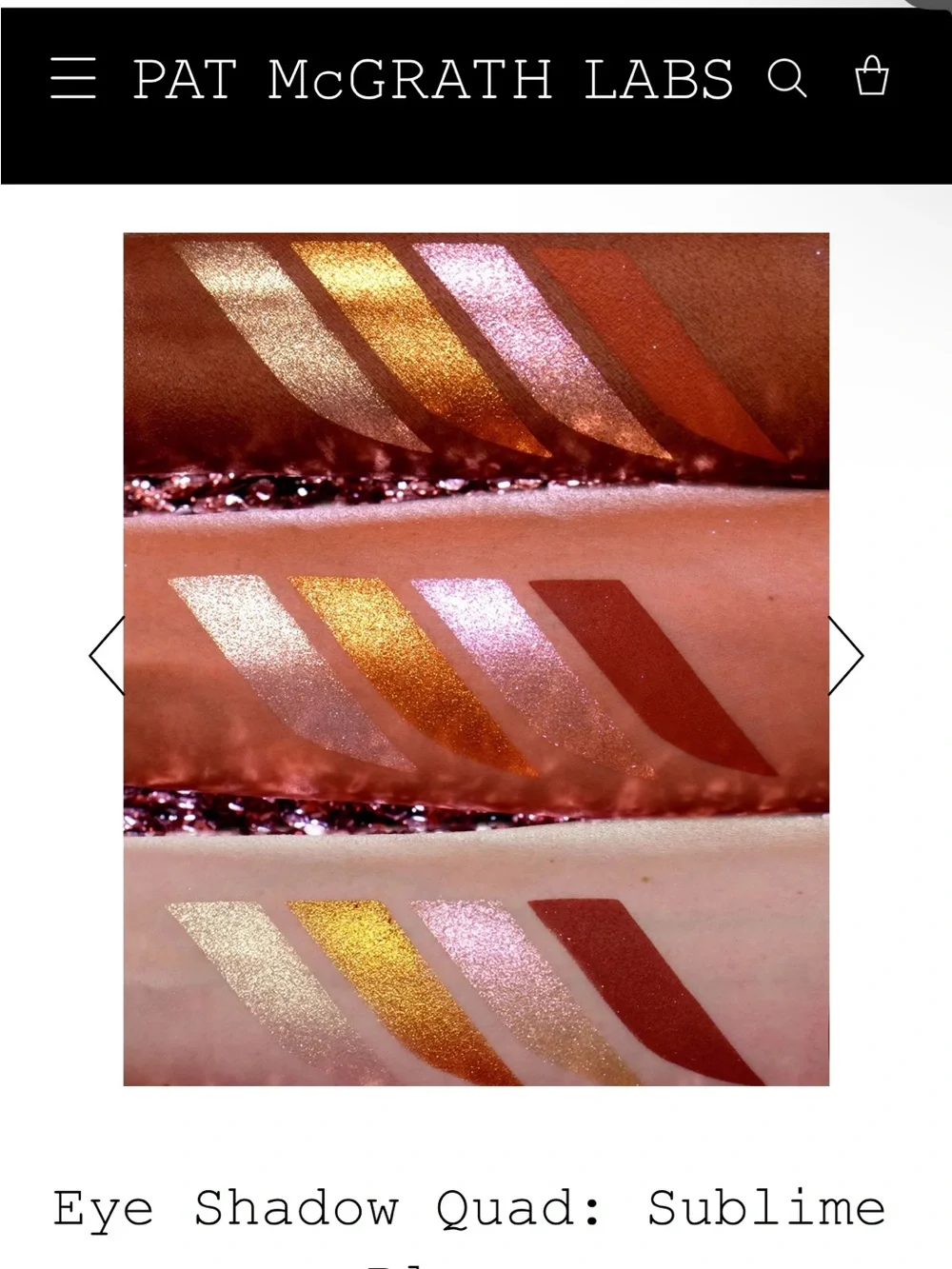 Pat McGrath Eyeshadow Quad- Nirvana Nectar